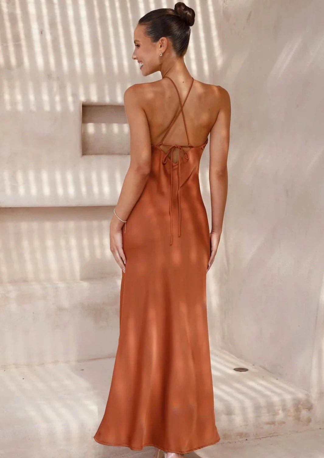 Chiara Maxi Dress - Copper