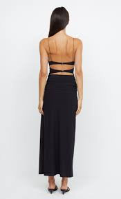 Montana Twist Maxi Dress - Black