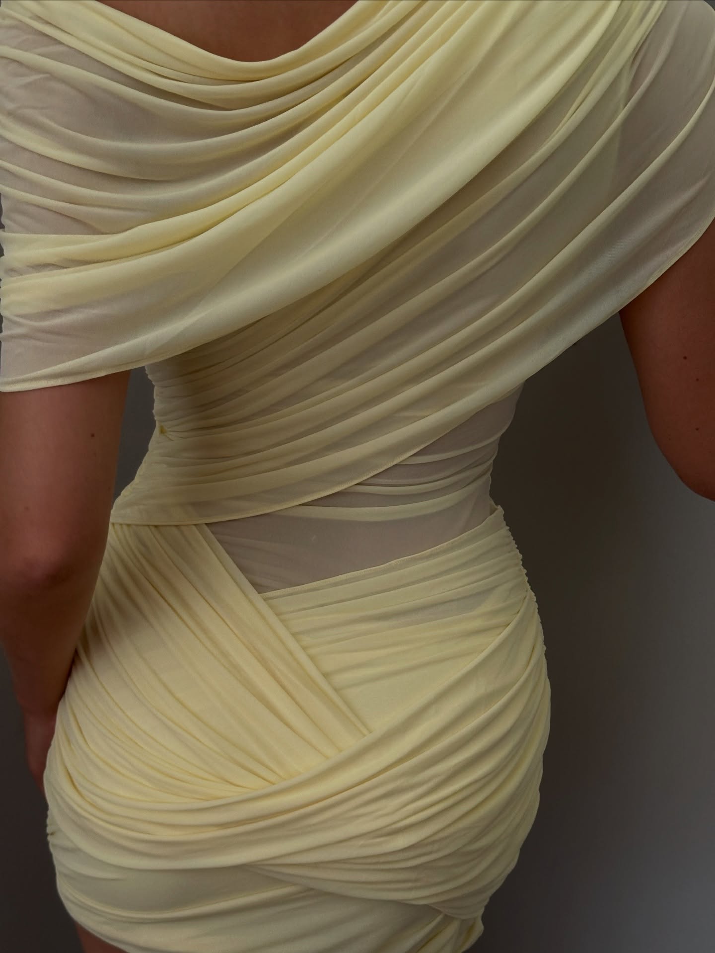 Otto Mini Dress - Lemon